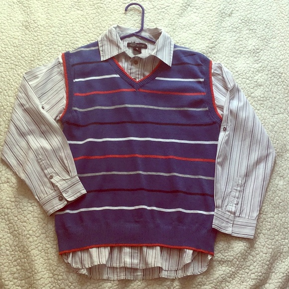 Pumpkin patch boy size 12 vested shirt - Picture 1 of 4